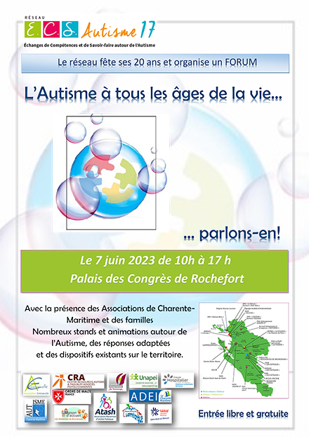 Affiche Forum ECS Autisme 7 juin 2023